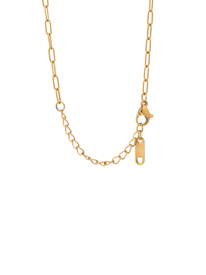 Collar Eslabon Con Dije Cilindro Con Corazones