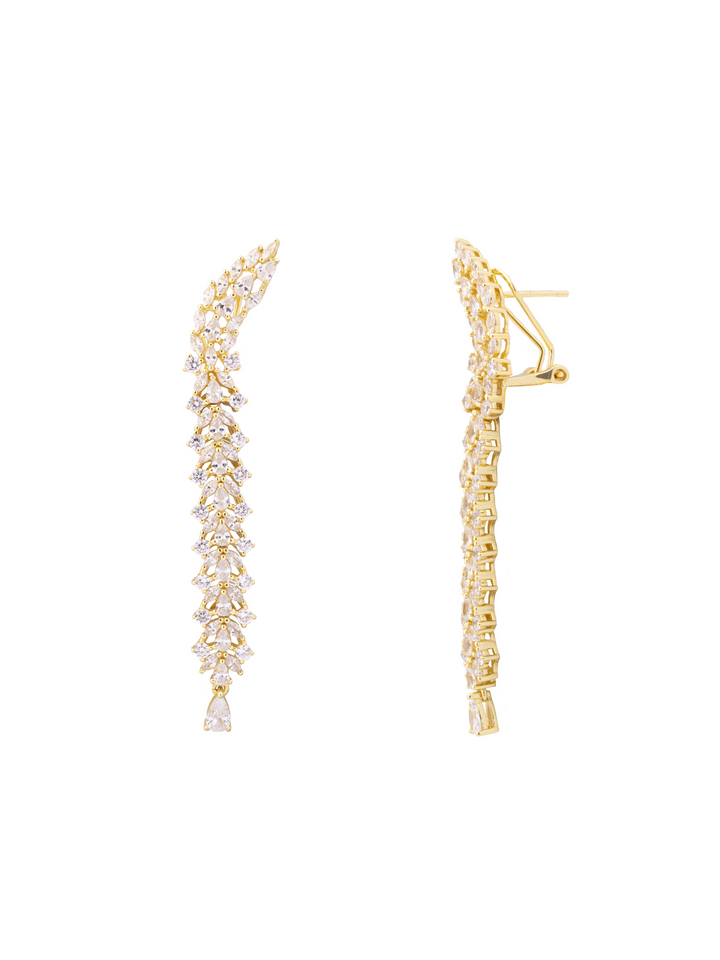 Par Arete Espiga Con Zirconias