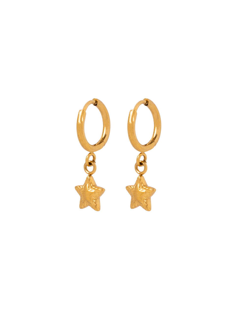 Par Arracada Con Estrella 20 mm