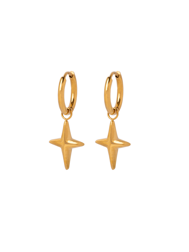 Par Arracada Con Estrella 2 en 1