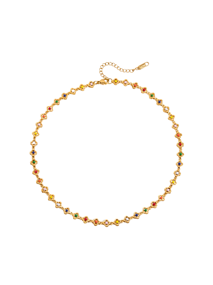 Collar Flores De Colores