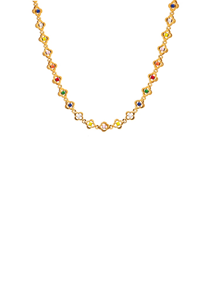 Collar Flores De Colores