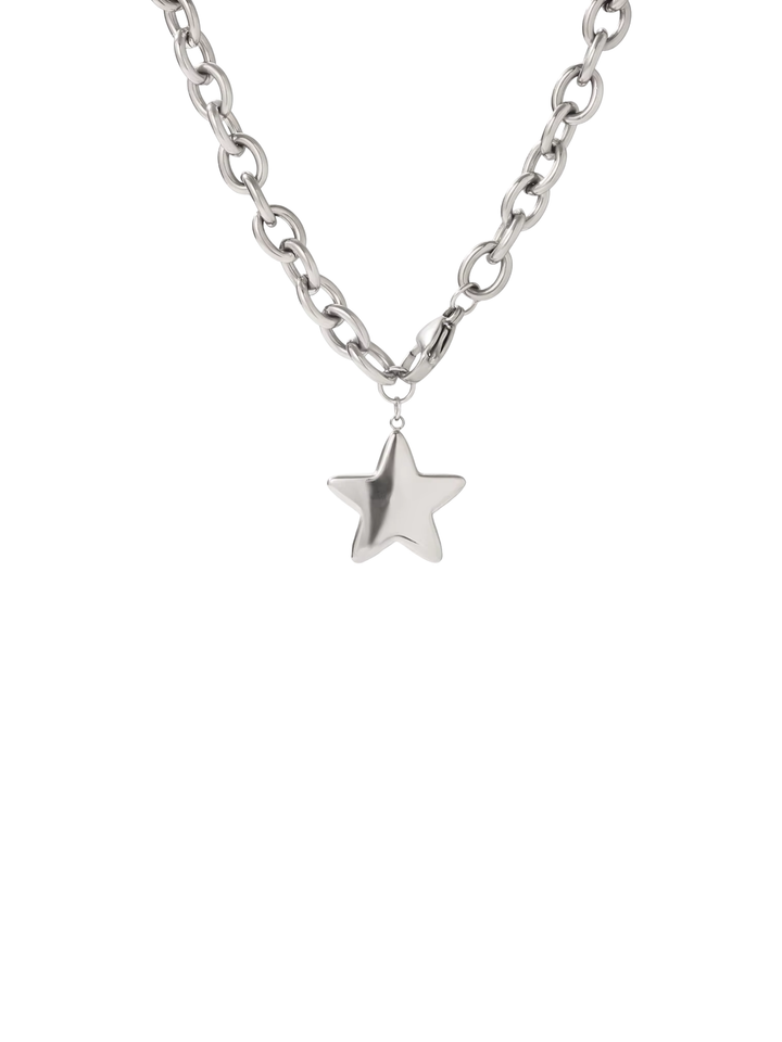Collar Eslabones Con Dije Estrella