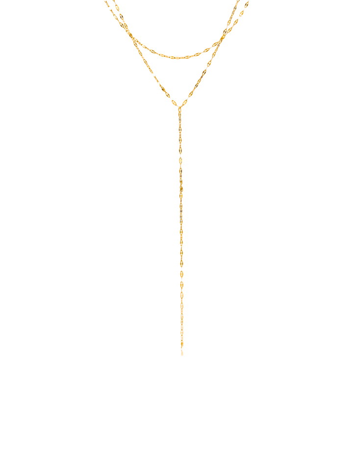 Collar Corbatin Doble Ovalado Planchado