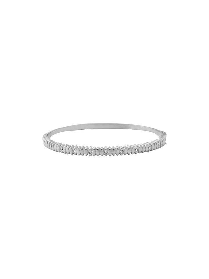 Brazalete Ovalos Con Zirconia 4 mm