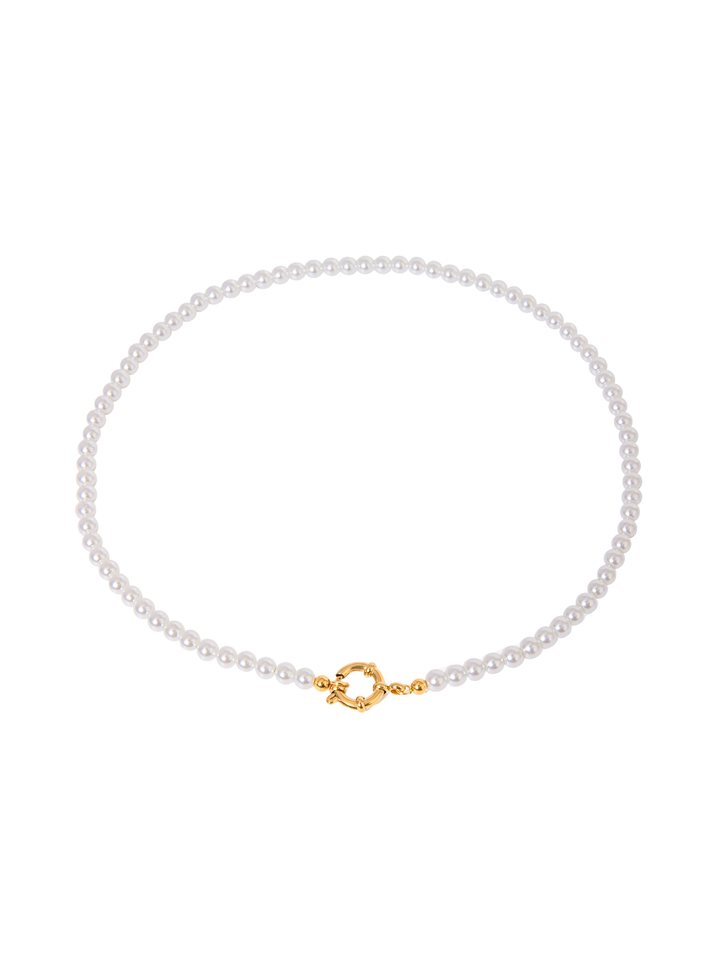 Collar Perla Con Broche Timon