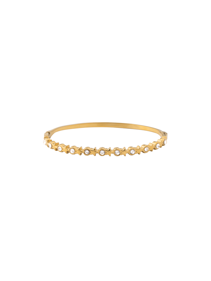 Brazalete Estrellas y Zirconias Intercalados
