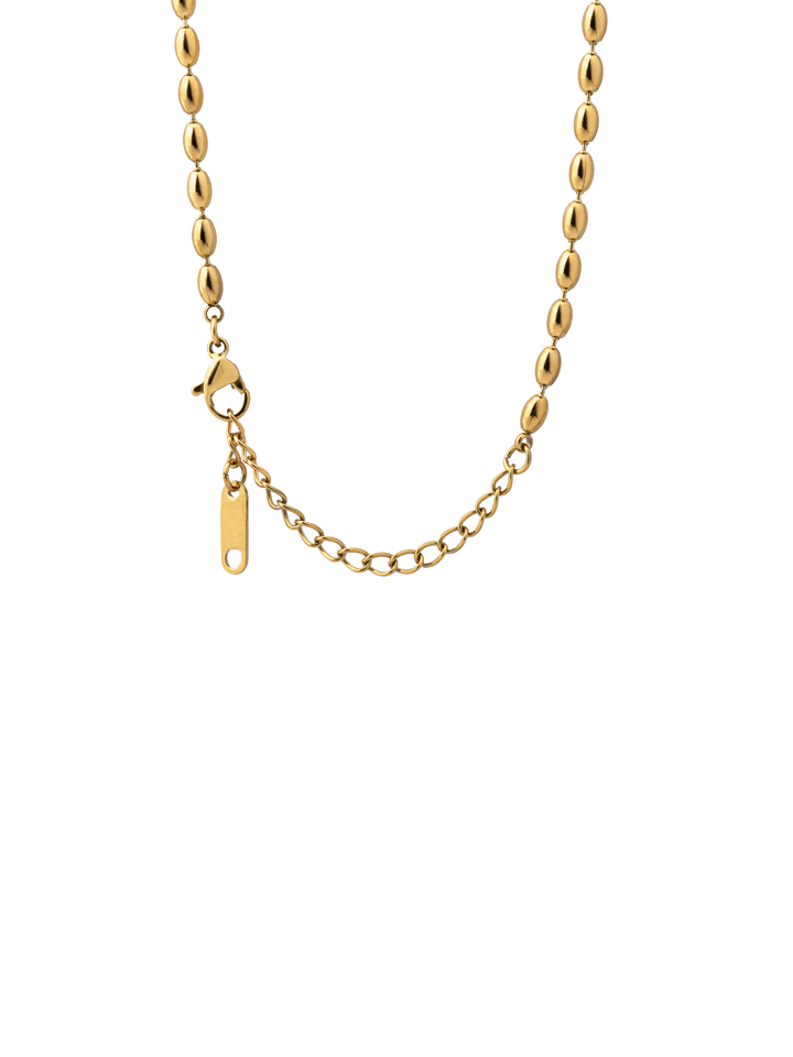 Collar Corbatin Bolitas Ovaladas