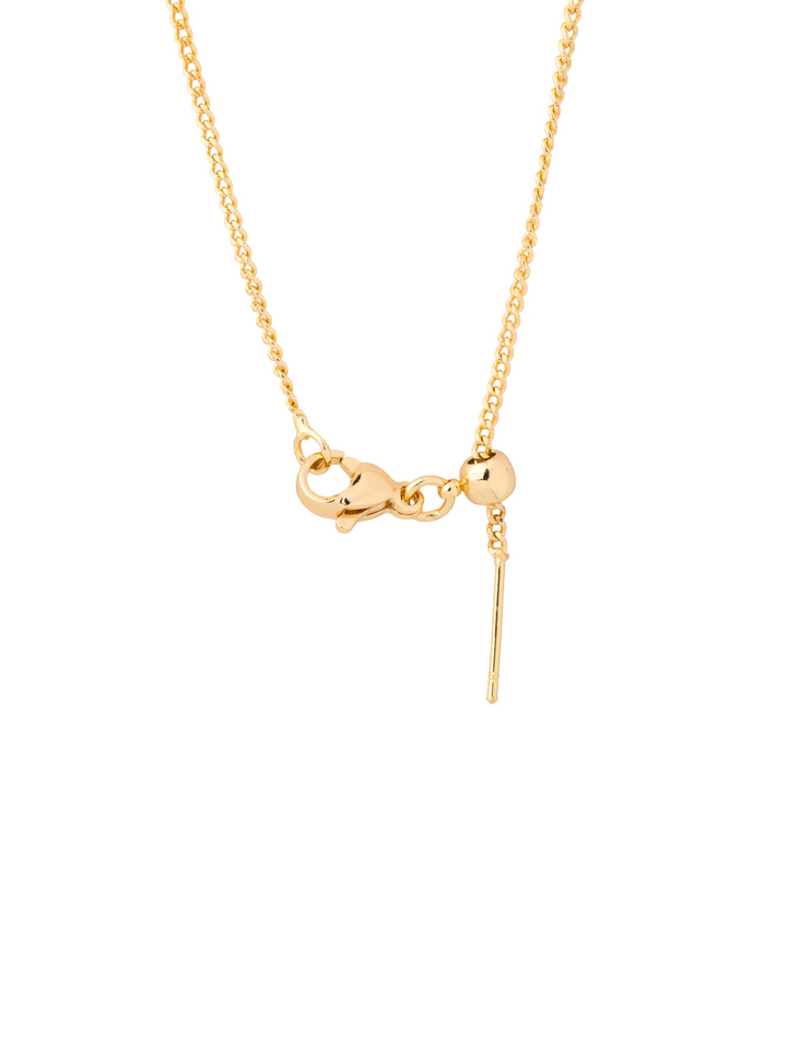 Collar Birthstone Cuadrado Dorado