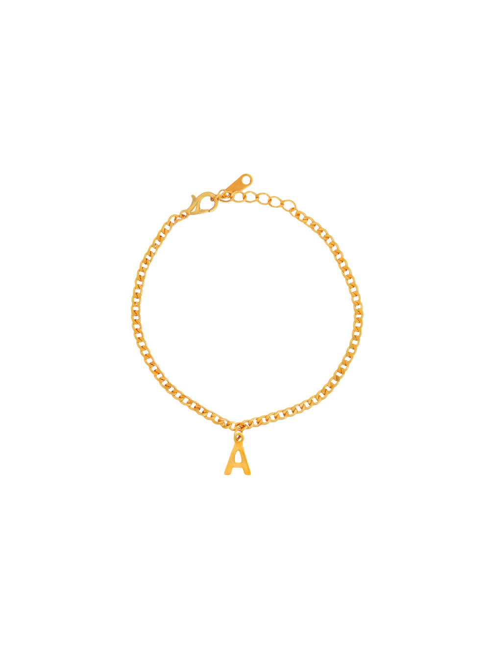 Pulsera Cadena 3 mm Con inicial