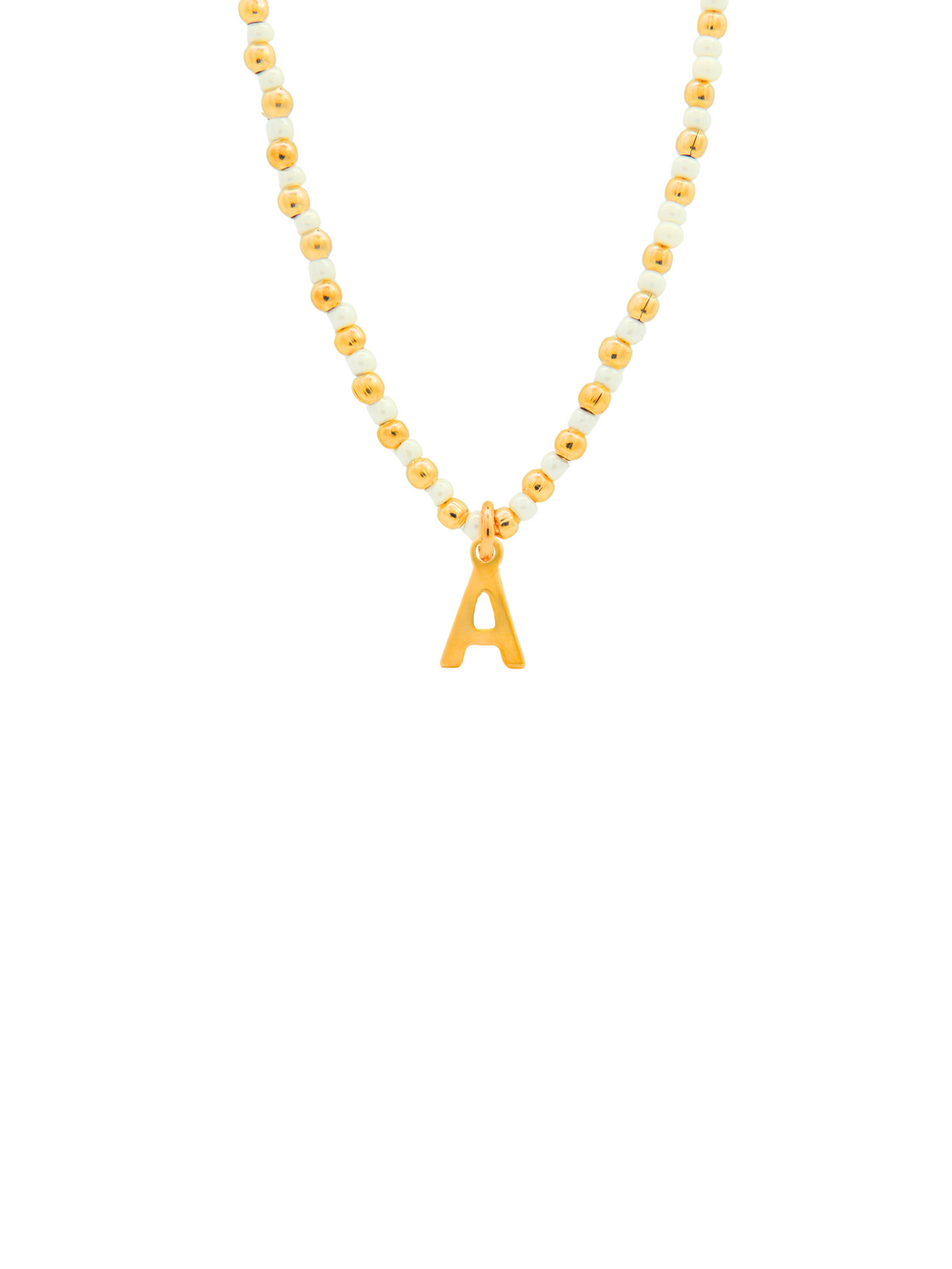 Choker Chaquiras Doradas Inicial