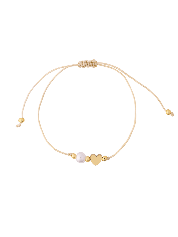 Pulsera Hilo Con Perlita y Dije