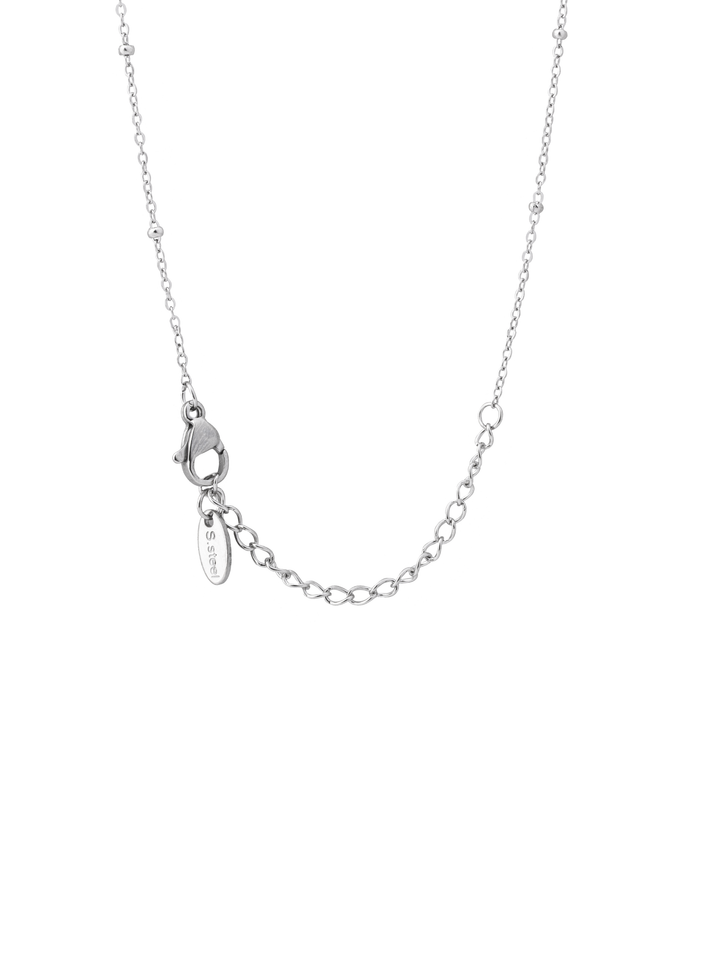 Collar Plateado Bolitas