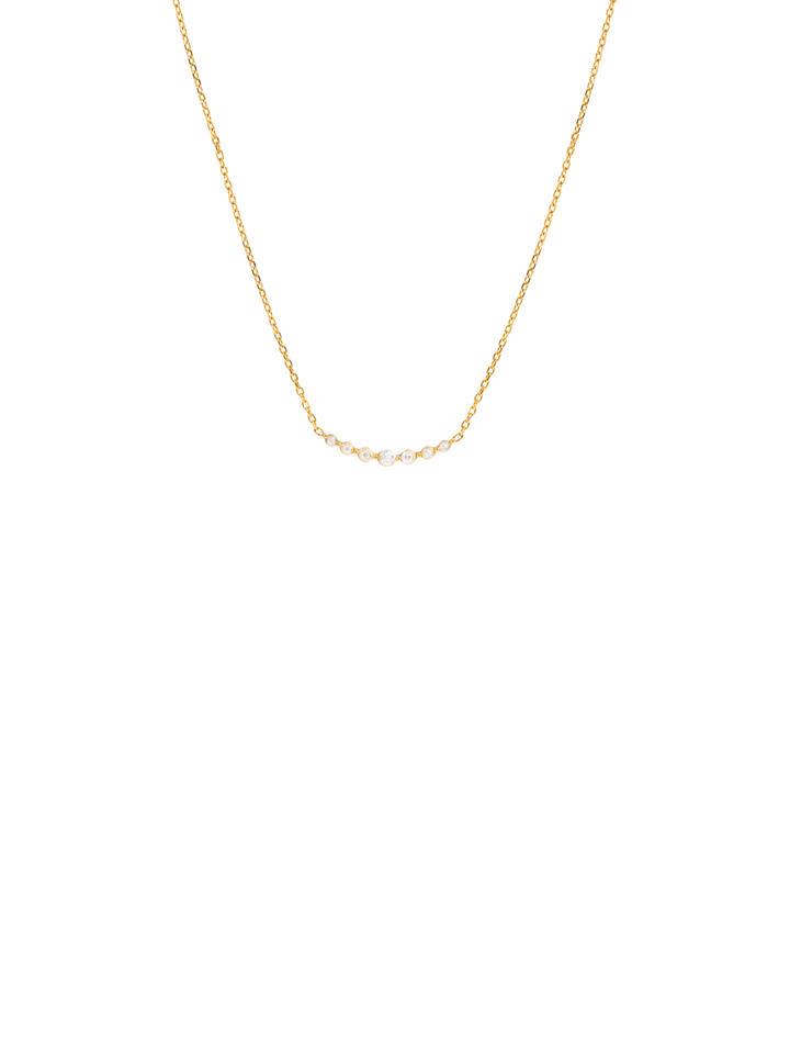 Collar Linea Curveada Zirconias