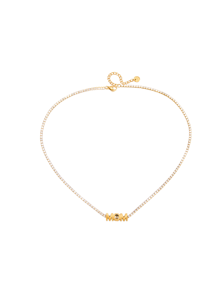 Collar Con Zirconias MOM