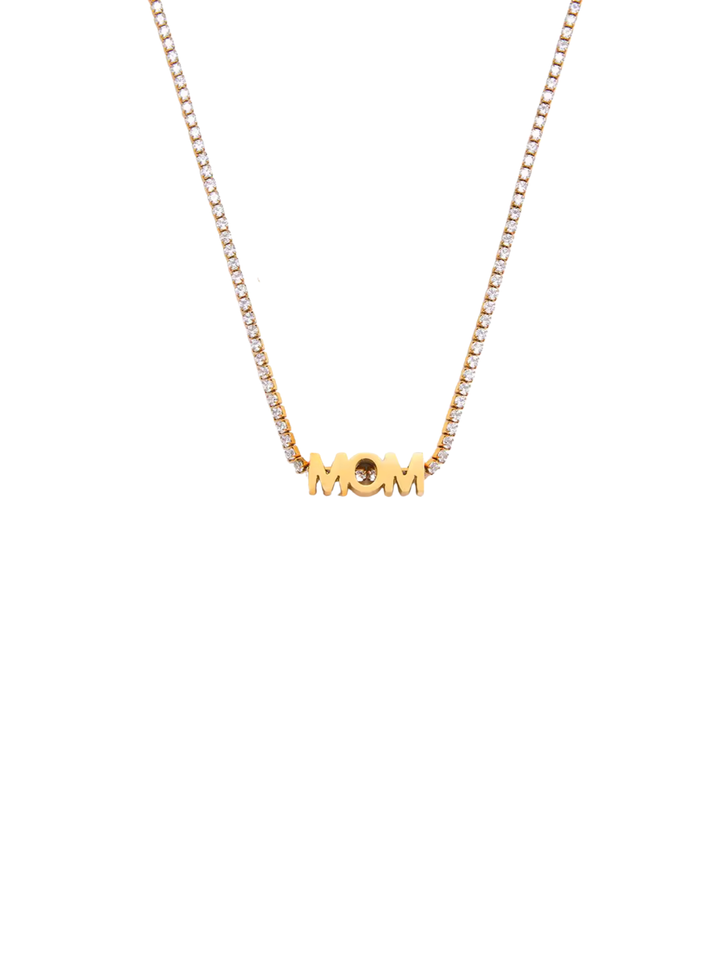 Collar Con Zirconias MOM