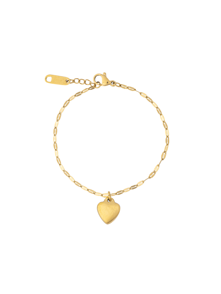 Pulsera Con Corazon Colgante