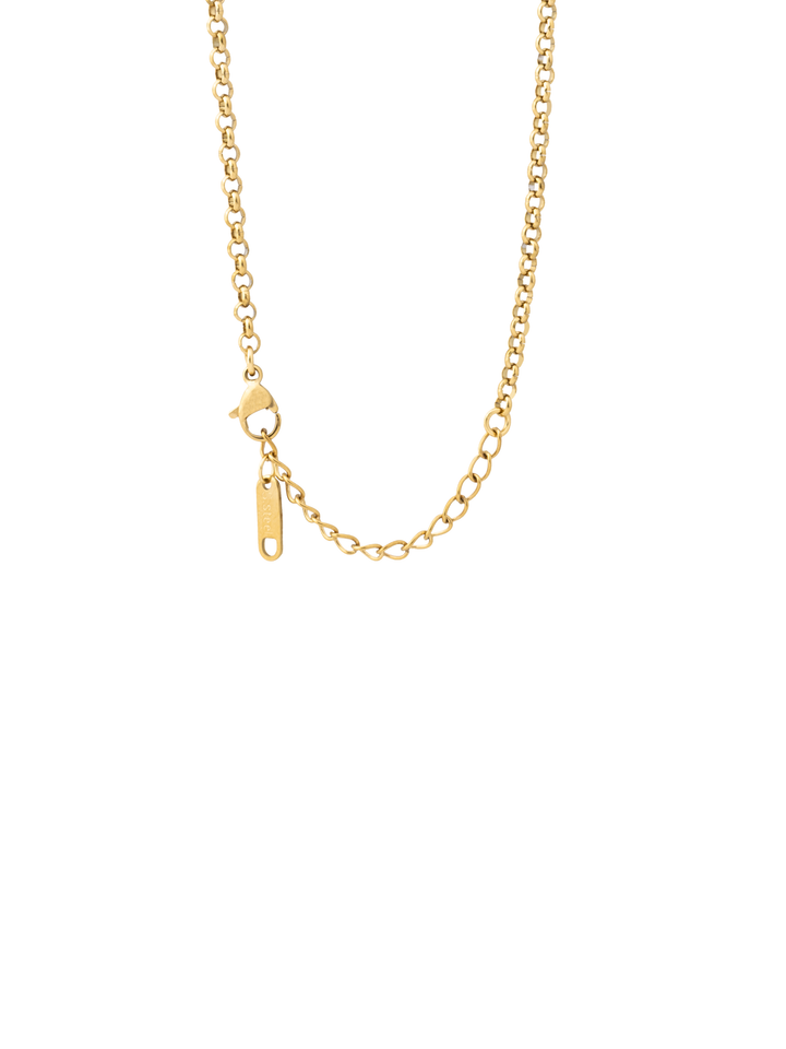 Collar Con Circulo Dije Love, Trebol y Moneda