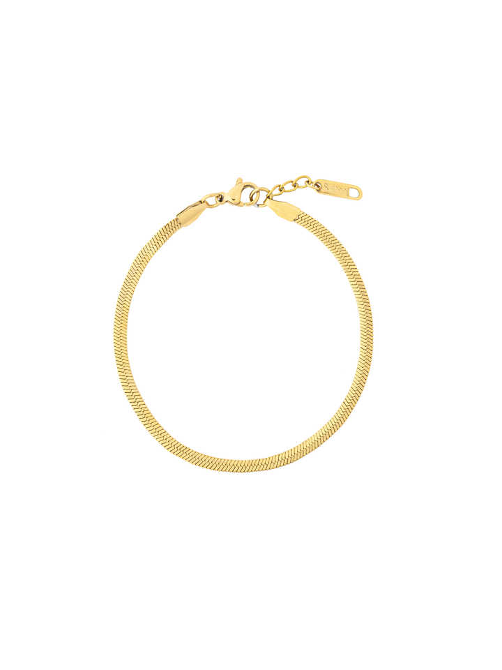 Pulsera Dorada Planchada 3 mm
