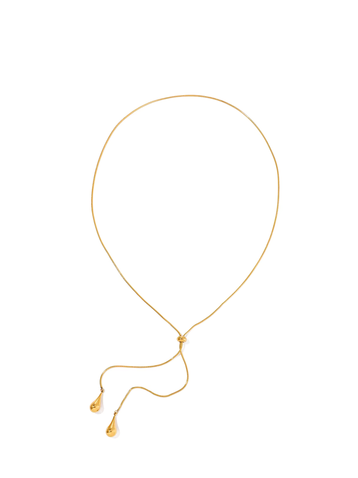 Collar Corbatin Doble Gota Ajustable