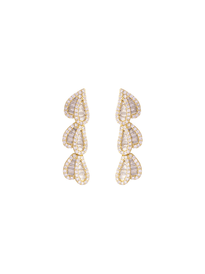 Par Arete Con Triple Gota