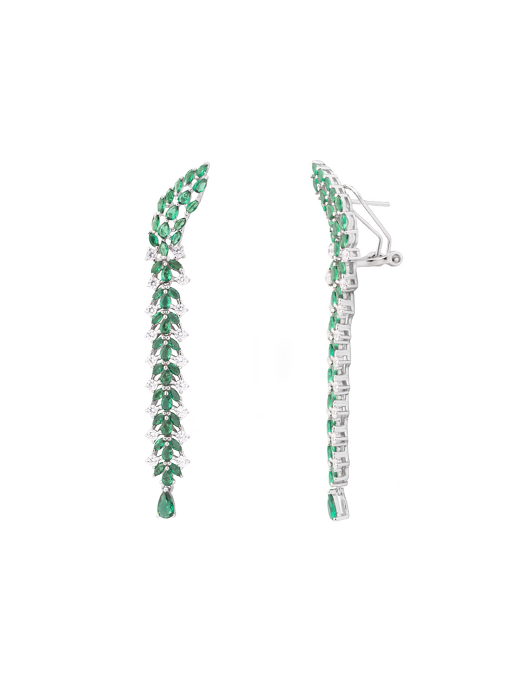 Par Arete Espiga Con Zirconias