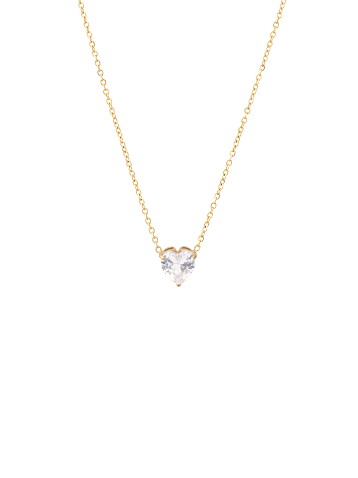 Collar Dije Corazon Zirconias