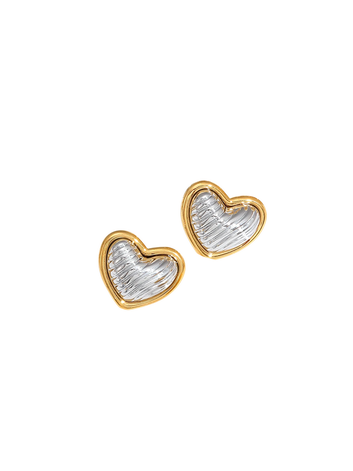 Par Arete Corazon Con Lineas