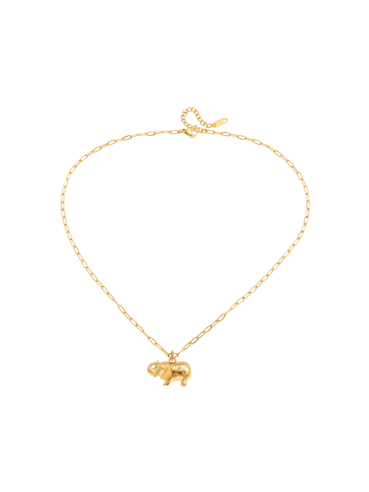 Collar Eslabones Dije Elefante