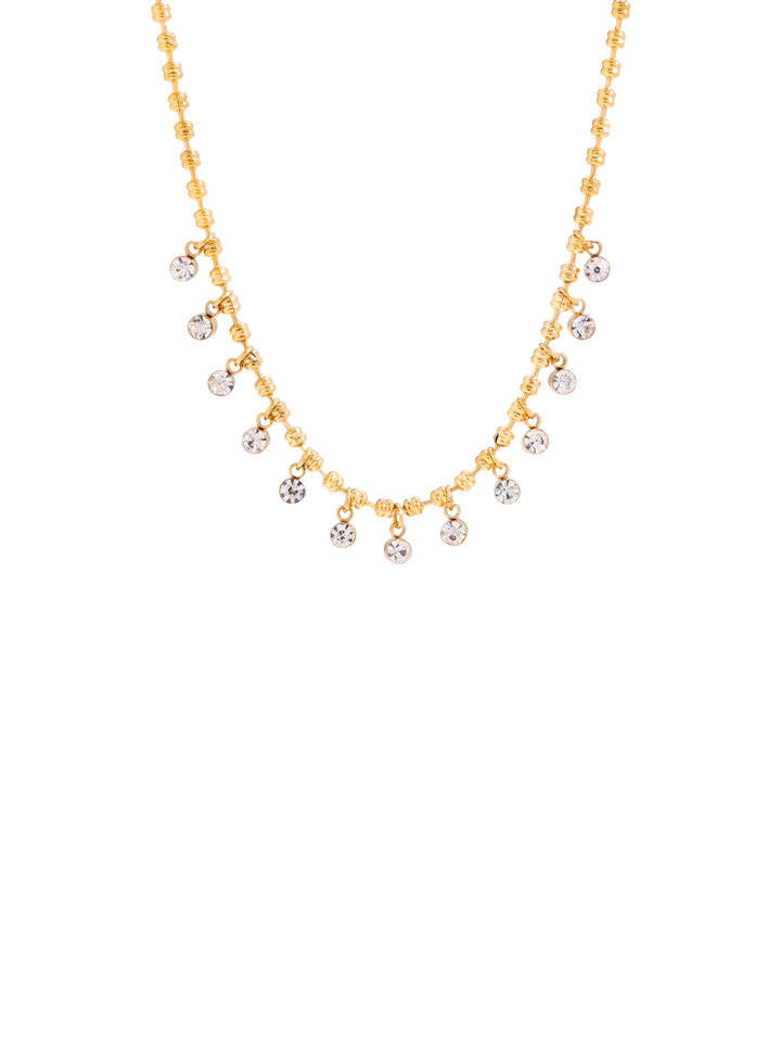 Collar Bolitas Con Zirconias Colgantes