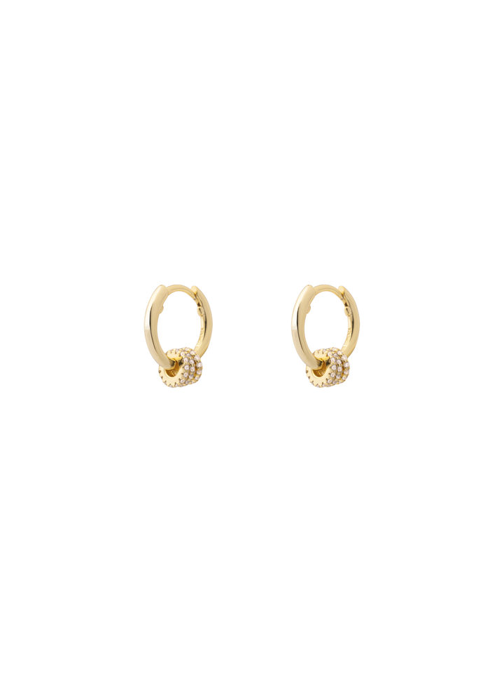 Par Arracada Con Argollas Zirconias