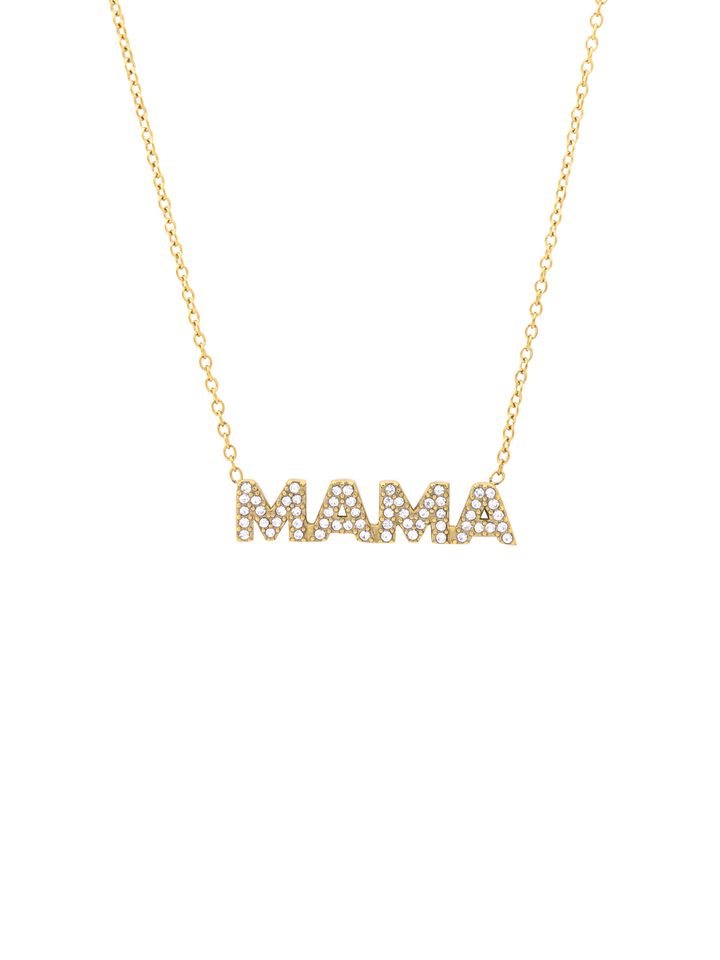 Collar Mama Letras Zirconias