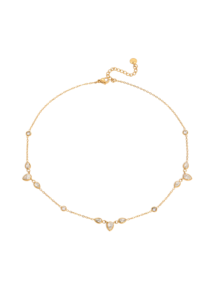Collar Zirconias Forma Gota