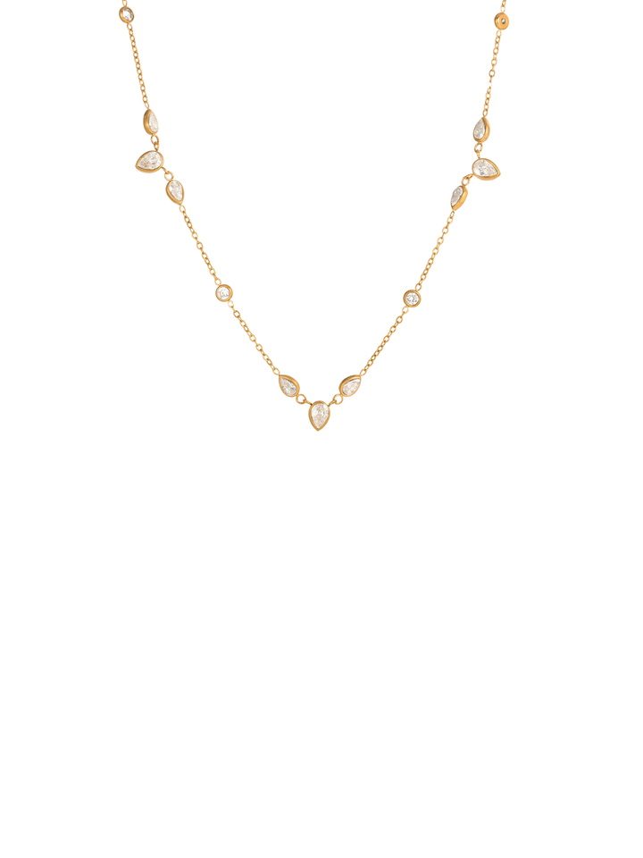 Collar Zirconias Forma Gota