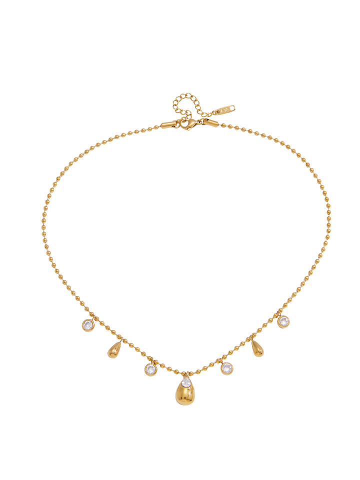 Collar Bolitas Con Gotas