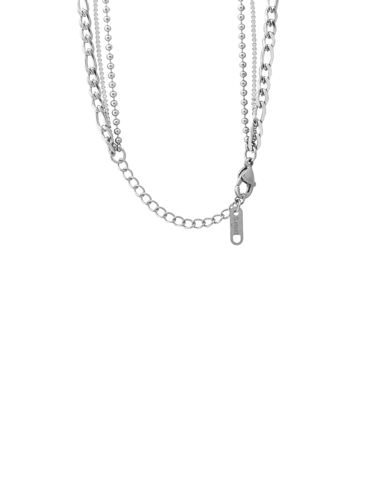 Collar Triple Con Dije Zirconia
