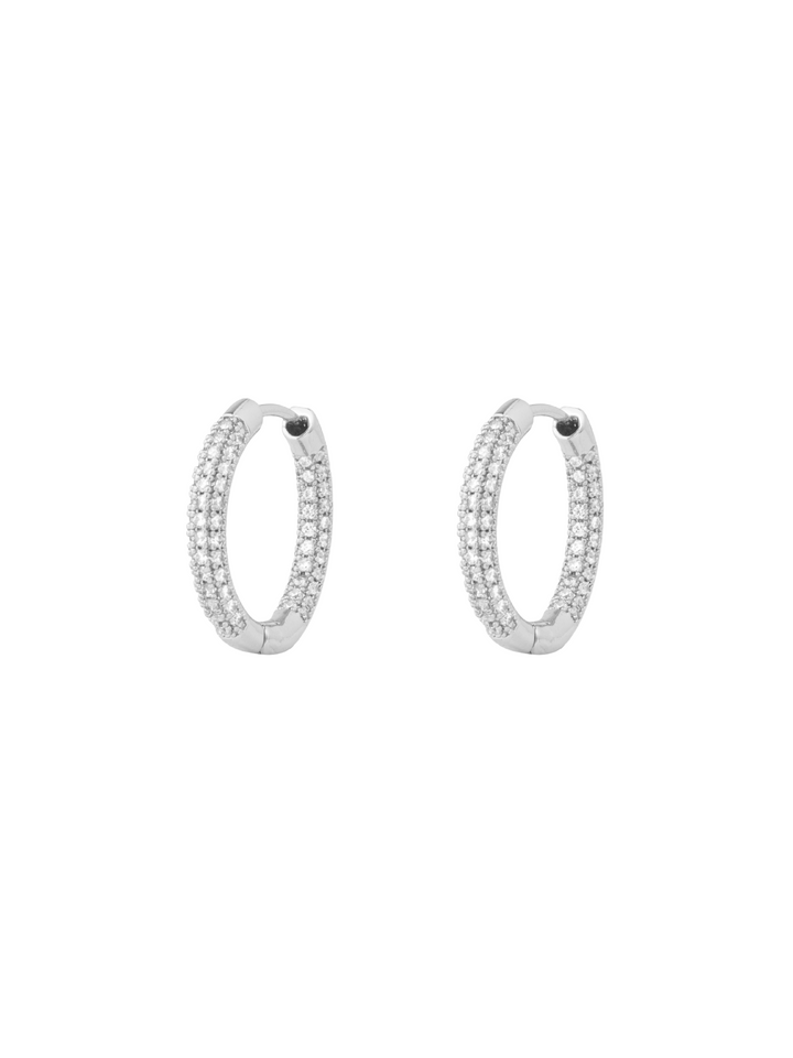 Par Arracada Con Zirconias 19 mm