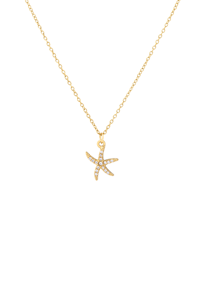 Collar Dije Estrella De Mar Zirconias