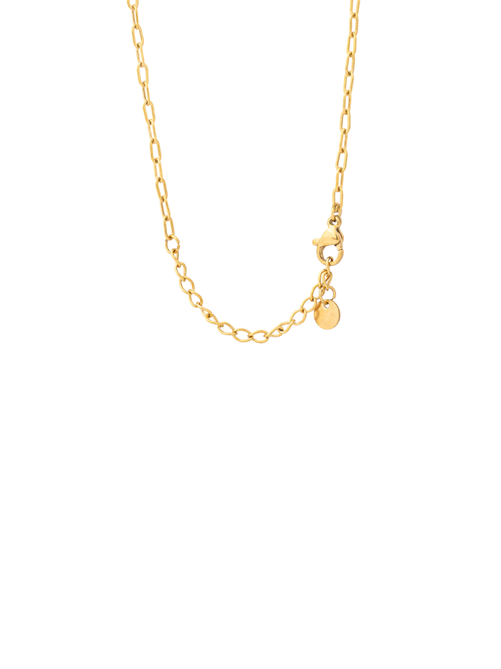 Collar Corbatin Eslabones Y Zirconias