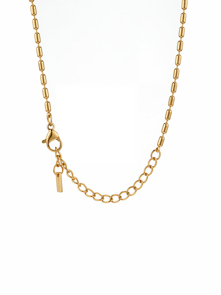 Collar Cilindros Con Zirconias Colgantes