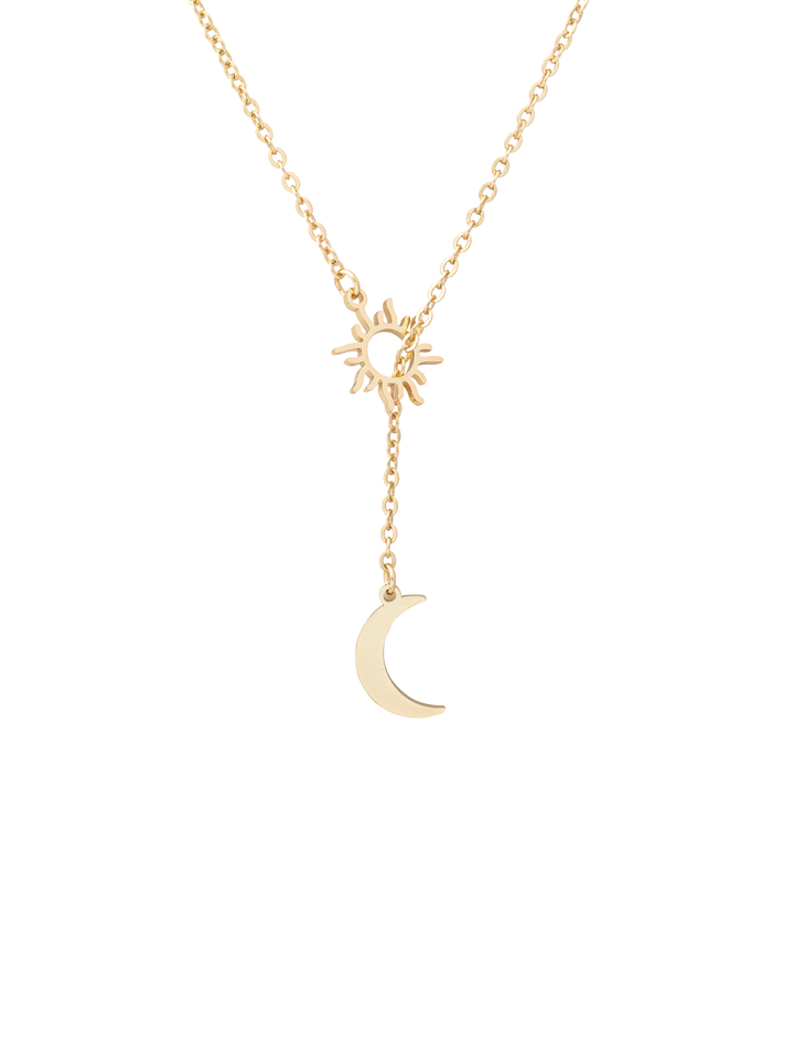 Collar Corbatin Sol Y Luna