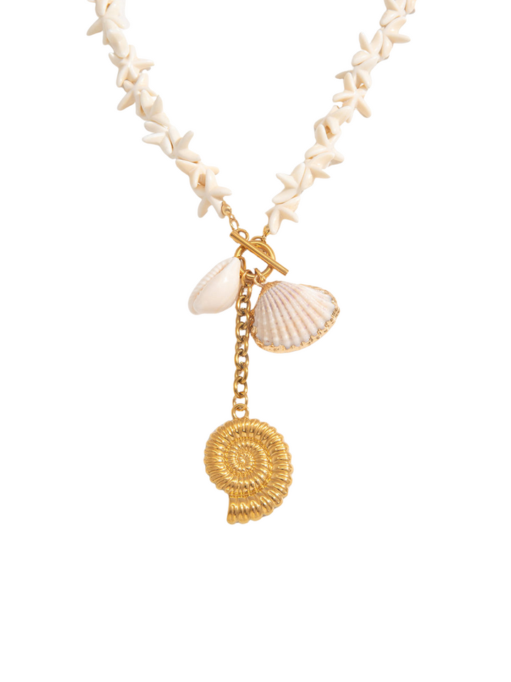Choker Estrellas De Mar Con Dijes Conchas