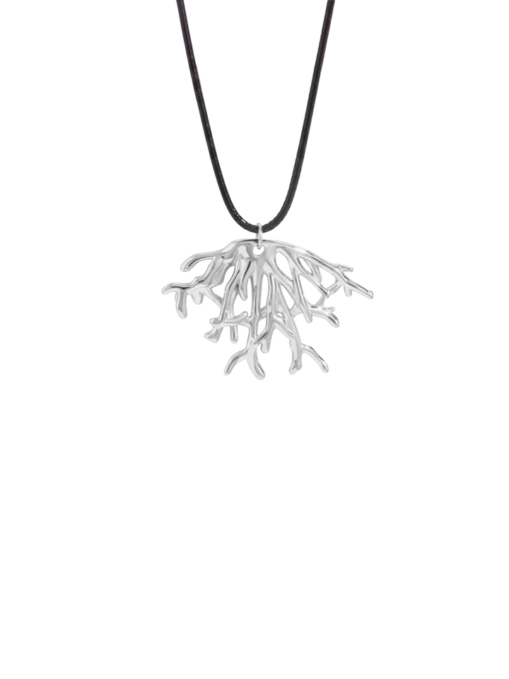 Collar Cordon Con Dije Coral