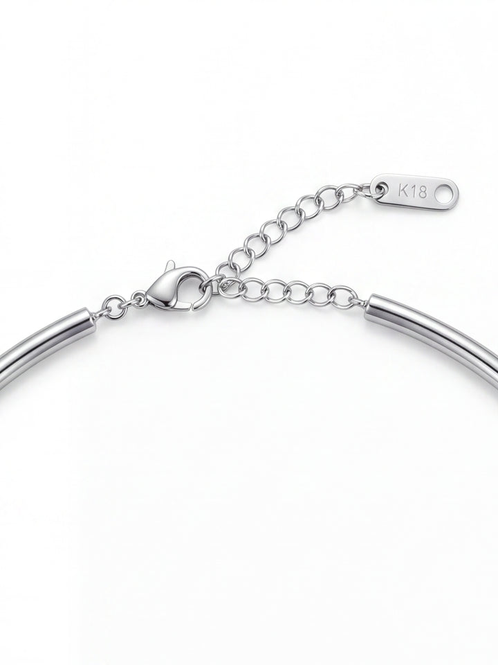 Choker Rigido Dije Zirconia Gota