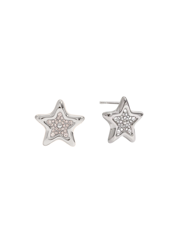 Par Arete Estrella Chunky Con Zirconias