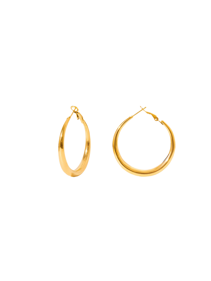 Par Arracada Delgada Media Luna