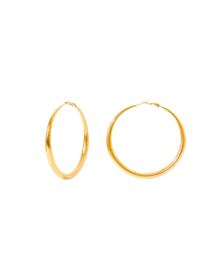 Par Arracada Delgada Media Luna