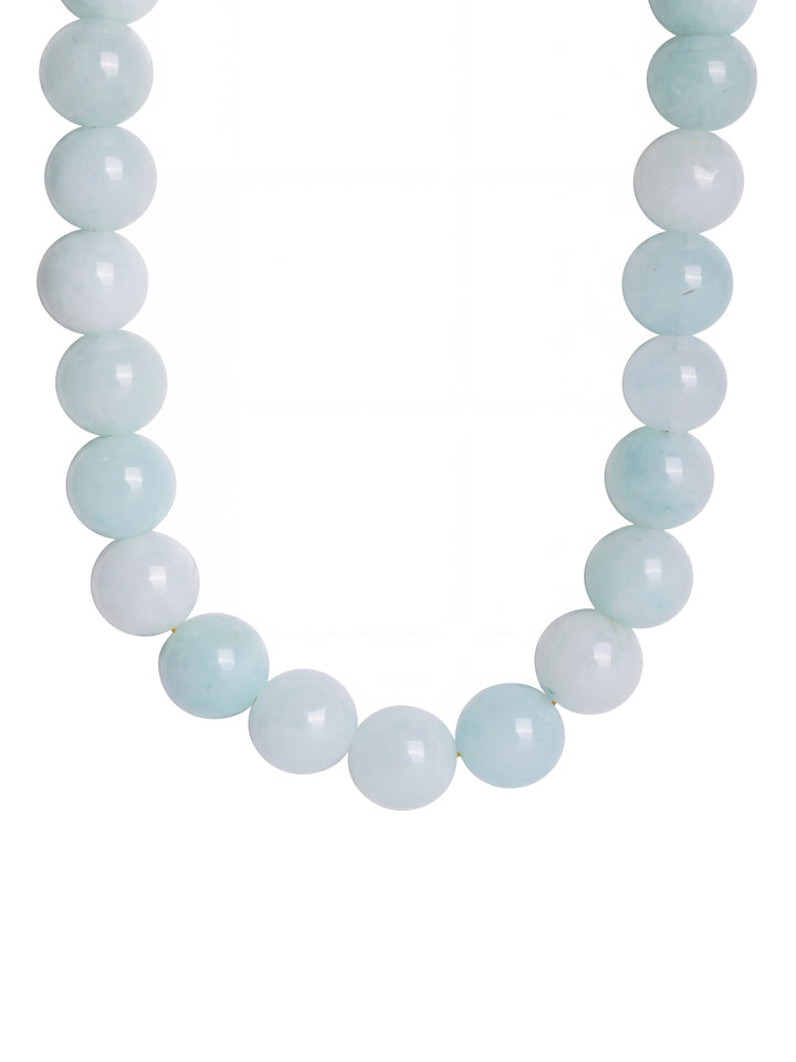 Choker Bolitas Piedra Natural 12 mm