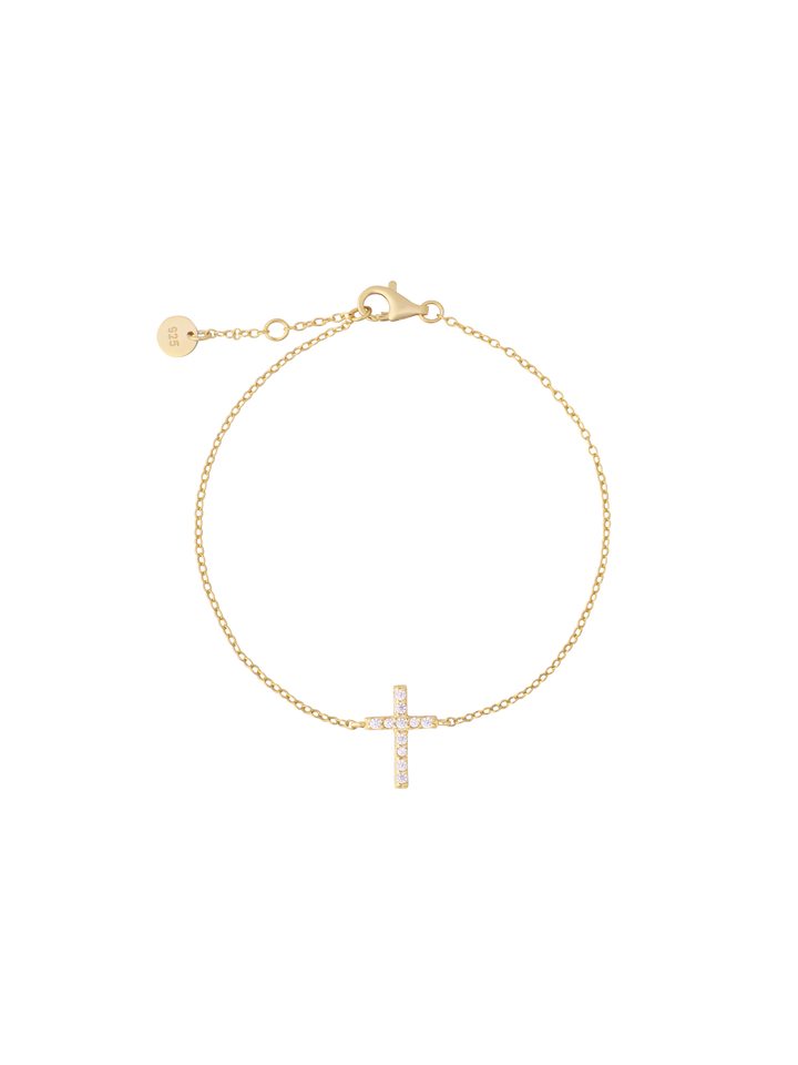 Pulsera Cruz Zirconias