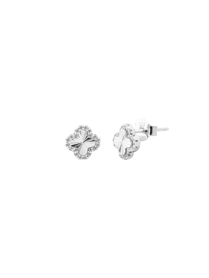 Par Arete Trebol Contorno Zirconias